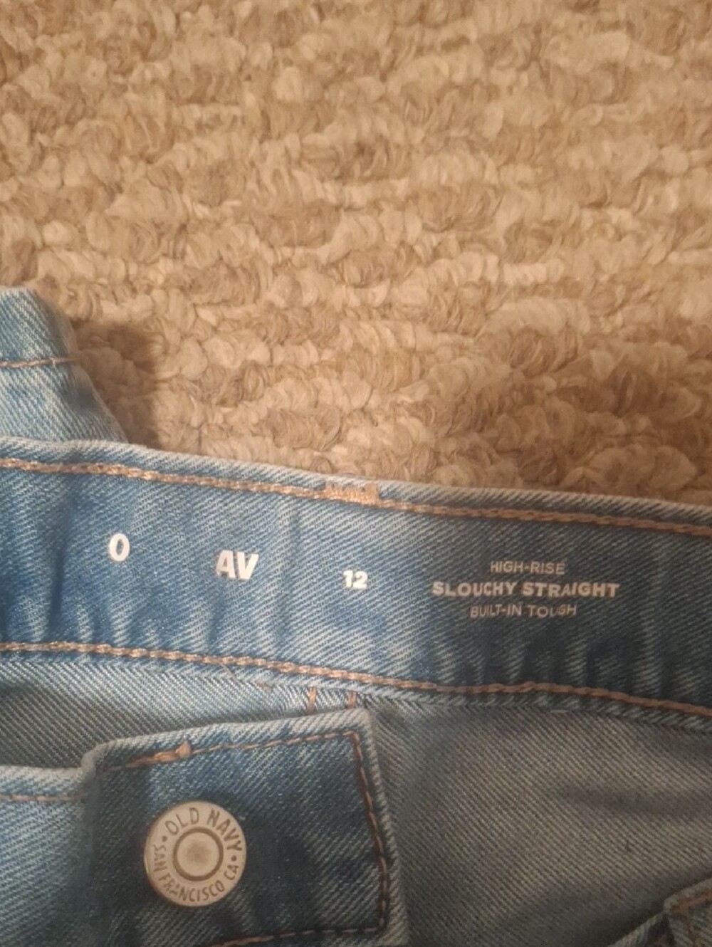 Old Navy Light Blue Straight Men's Jeans - Picture 2 of 4